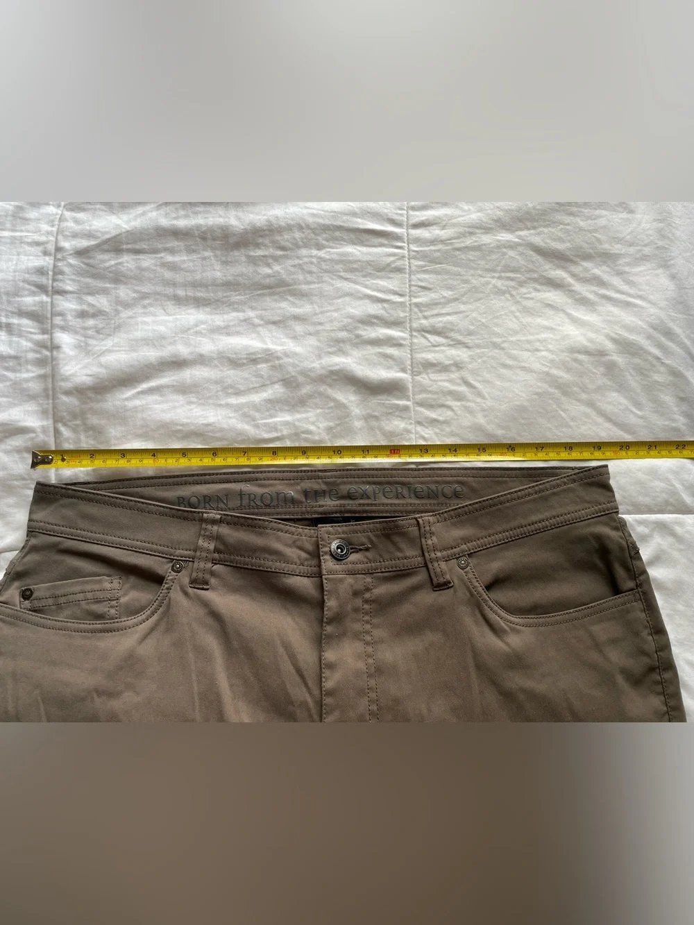 Prana Men's Brion Olive Green Hiking Pants 38x30 Gorpcore Utility Outdoor Travel